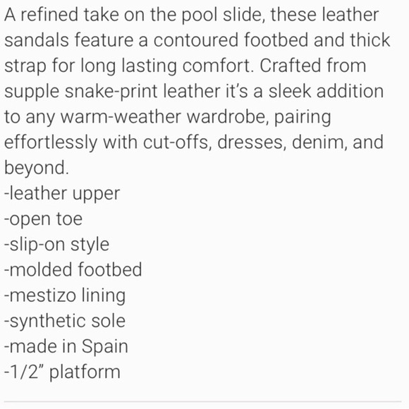 Frame Le Osborne Black Brown Python Embossed Leather Pool Slides size 39.5 / 8.5 - Picture 11 of 11